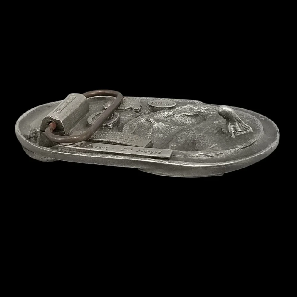 Dragon Designs Tanside Virgo Belt Buckle Pewter Zodiac Sign 2006‎ Made in USA